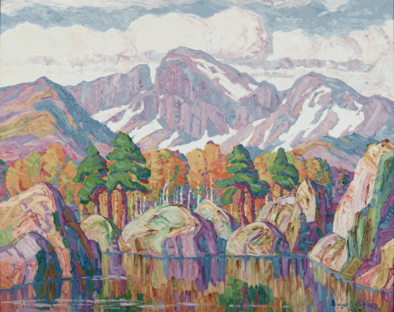 A Mountain Symphony (Longs Peak, Rocky Mountain National Park, Colorado) by Sven Birger Sandzen