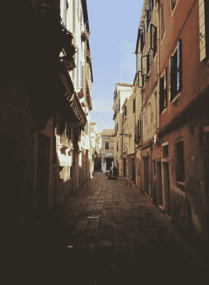 A street in Venice.